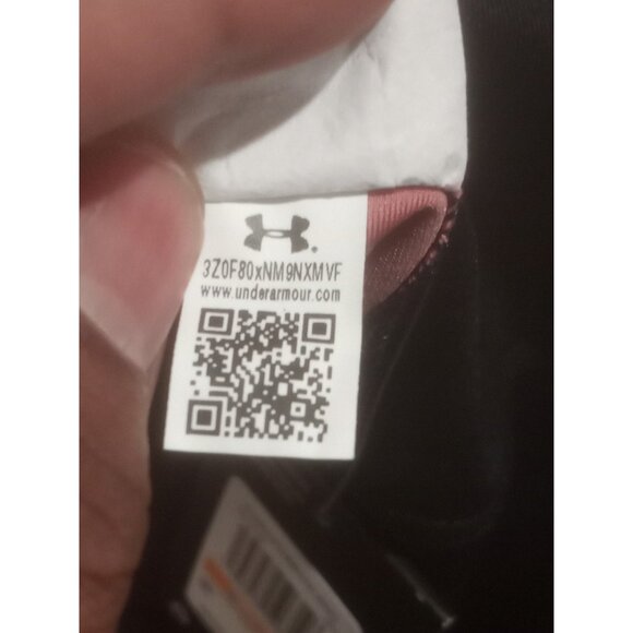 New Under Armour Women’s Black Pink HeatGear Ankle Compression Leggings Small S - Picture 12 of 13